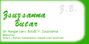 zsuzsanna butar business card